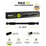 Maxfit Barfiks Barı Kapı Koridor Barfiksi Ayarlanabilir 82-130 Cm Süngerleri Kaymaz Kapı Koridor Barfix Çubuğu Bariks Çekme Barı 150 Kg Taşıma Kapasitesi
