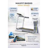 Maxfıt Bm500 Otomatik Eğimli Koşu Bandı 2,5 Hp Brushless Motor Bluetooth Destekli