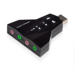 Maxgo 2100 Usb Ses Kartı 7.1 Kanal Çevirici Dönüştürücü Laptop Harici Kartı Mikrofon Kulaklık Girişli