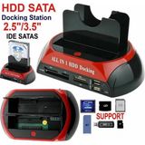 Maxgo 2132 2.5-3.5 HDD Docking Station Kırmızı/Siyah USB IDE SATA Bağlantı İstasyonu