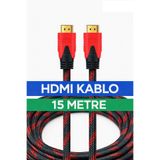 MAXGO 2143 15 Metre Hdmi Kablo 1.kalite 3d 4k Full Hd Hdmi Tv Uydu Alıcısı Kablosu