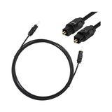Maxgo 2167 Fiber Optik Ses Kablosu Toslink 0.60 Metre Siyah Renkli Dayanıklı Tasarım