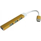 Maxgo 2226 Gold Type-C To USB 4 Port Hub