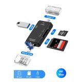 MAXGO 3004 Type-c Usb Otg Tf Sd Micro Kart Okuyucu Card Çevirici Dönüştürücü Adaptör
