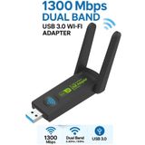 Maxgo 3125 1300 Mbps Dual Band USB 3.0 Adaptör Kablosuz Wifi Alıcı 2.4ghz 5ghz Tak Çalıştır