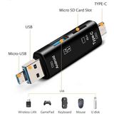 Maxgo 3138 Type-C USB Otg Tf Sd Micro Kart Okuyucu Card Çevirici Dönüştürücü Adaptör