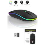 MAXGO 3147 Kablosuz Bluetooth Mouse Rgb Ledli Işıklı Şarj Edilebilir Sessiz Kullanım
