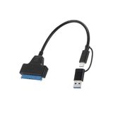 Maxgo 3151 Type-c Usb Sata 3.0 2.5 3.5 Inç Ssd Hdd Harddisk Çevirici Dönüştürücü Kablosu