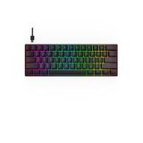 MAXGO 3155 Blue Switch Mini Rgb Oyun Klavyesi Gaming Mekanik 61 Tuşlu 17 Rgb Led Usb Tip-c Kablosu S