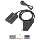 Maxgo HDMI to SCART Dönüştürücü Kablo Adaptör Yüksek Çözünürlükte 5V USB Güçle Çalışır
