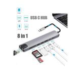 MAXGO Usb Çoklayıcı Çoğaltıcı Hub Type-c 4k Hdmi Sd Tf Kart Okuyucu Usb 3.0 Okuyucu Ethernet Adaptör
