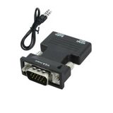 Maxgo VGA To HDMI Çevirici Dönüştürücü Ses Destekli Kablo