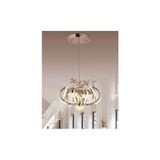 Maxi 4 Lü 3 Renk ( Sarı Beyaz ve Gün Işığı ) Gold LED Avize Ledli Salon Avizeleri