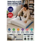 Maxi Boy Vakumlu Hurç 80X110 Cm 1 Adet Çift Kilitli Vakum Poşeti Yorgan Battaniye Saklama Çuvalı