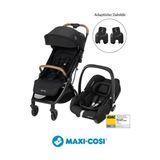 Maxi-Cosi Eva-Cabriofix I-Size Otomatik Katlanan Seyahat Sistem Kompakt Bebek Arabası Black - Essential Black