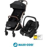 Maxi-Cosi Eva-Cabriofix I-Size Otomatik Katlanan Seyahat Sistem Kompakt Bebek Arabası Gold-Black