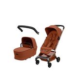 Maxi-cosi Fame Cabin Portbebe + Terra Katlanabilen Led Işıklı Şarj Üniteli Bebek Arabası - Turuncu