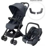 Maxi-Cosi Lara 2-CabrioFix I-Size Ultra Kompakt Kabin Boy Seyahat Sistem Essential Graphite Bebek Arabası