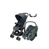 Maxi-Cosi Lara2-Pebble S Tek Elle Katlanabilen Ultra Kompakt Seyahat Sistem Graphite Bebek Arabası