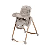 Maxi-cosi Minla Plus 6'sı Bir Arada Ahşap Görünümlü 4 Tekerlekli Mama Sandalyesi Beige siyah