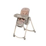 Maxi-cosi Minla Plus Elegance Terra 6'sı Bir Arada Ahşap Görünümlü 4 Tekerlekli Mama Sandalyesi - Bej