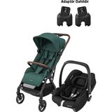 Maxi-Cosi Soho-Cabriofix I-Size Ana Kucaklı Ultra Kompakt Seyahat Sistem Bebek Arabası Green-Black - Yeşil - Siyah