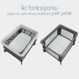 Maxi-Cosi Swift 3'ü Bir Arada Beşik Seyahat Yatağı Oyun Parkı Beyond Graphite Eco