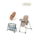 Maxi-cosi Terra Grey Mama Sandalyesi + Ana Kucağı Ve Anne Yanı Beşik Yenidoğan Bebek Seti - Turuncu