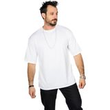 Maxi-Dry Aşırı Terleme Önleyici Oversize Erkek Tişört, Çift Katmanlı, Islaklık Sızdırmaz, Nefes Alabilen Kumaş - Beyaz