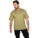 Maxi-Dry Aşırı Terleme Önleyici Oversize Erkek Tişört, Çift Katmanlı, Islaklık Sızdırmaz, Nefes Alabilen Kumaş - Haki