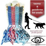 Maxi Life 120 cm Renkli Reflektörlü Kedi Köpek Gezdirmeli Göğüs Tasması