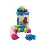 Maxi Life CT12049 Örgü Fare Kedi Oyuncağı mavi-pembe