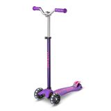 Maxi micro™ Deluxe Pro LED | ORİJİNAL | 5 yaş ve üstü çocuklar için | 5 – 7 yaş arası birinci sınıf çocuk scooterı | gidon yüksekliği ayarlanabilir | Kickboard Scooter | 5 6 7 yaş (mor)