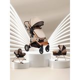 Maxi Taxi Fast Pro Completto 4 In 1 Travel Sistem Bebek Arabasi Gold Kahve