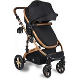 Maxi Taxi Fast Pro Gold Black Alüminyum Travel Sistem Bebek Arabası