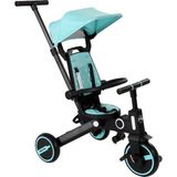 Maxi Taxi Trike Plus Ebeveyn Kontrollü Çift Yönlü Katlanabilir Bisiklet - Mavi
