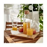 Maxi Trendy 365+ Şeffaf Camdan Sürahi; Mantar Tıpa Ile; (1 L) - Option-1 - 51R-Turuncu