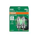 Maxi Trendy Ampul H4 Ult 60/55W 12V P43T5X2TRQR2B Ultralife - Osr 64193ULT-2HB - 0,5 W - Altın