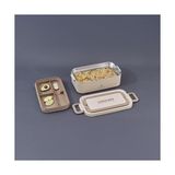 Maxi Trendy Bento Lunch Box Beige 1000 ml - Kestane Akaju - Option-1