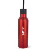 Maxi Trendy Bialetti - Termal Şişe - 500ML - Kırmızı Renk - Paslanmaz Çelik - Çift Katmanlı - 12 Saat Sıcak 24 Saat Soğuk Tutar - Hava Geçirmez Vidalı Kapak Özelliği - Özel Silikon Conta Sayesinde Sızdırmaz Şişe - 230 ml