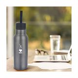 Maxi Trendy Bialetti - Termal Şişe - 750ML - Koyu Gri Renk - Paslanmaz Çelik - Çift Katmanlı - 12 Saat Sıcak 24 Saat Soğuk Tutar - Hava Geçirmez Vidalı Kapak Özelliği - Özel Silikon Conta Sayesinde Sızdırmaz Şişe - 230 ml