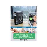 Maxi Trendy Buzlu Vantilatör Mini Fan 5 Spreyli Su Püskürtmeli 600 ml Buhar Makinesi Nemlendirici Mini Klima Rgb