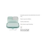 Maxi Trendy - Campus Yemek Kutusu, Bento Beslenme Kutusu, Çocuklar Için, Bento Bölmeli ve Çatallı, Yemek Hazırlama Kutusu, Klipsli Kilitli, Bpa Içermez ve Bulaşık Makinesinde Yıkanabilir, 750 Ml, Unicorn - Kestane Akaju - Option-1