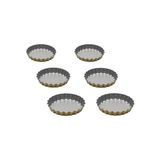 Maxi Trendy Guardini Anto Mini 6'lı Tart Kalıbı Silver Gold 12 Santimetre