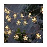 Maxi Trendy Kar Tanesi LED Işık Yılbaşı Aydınlatma Dekorasyon Işık Dekorasyon Aydınlatma Pilli 5 Metre 28 Kar Tanesi Gün Işığı Bahçe Aydınlatma Yılbaşı Ağacı Işığı Özel Gün Doğum Günü Parti LED Işık Peri