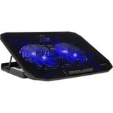 Maxi Trendy M40 Gaming Laptop Soğutucu Notebook Standı, Mavi Led,14-15.6-17 Inch Uyumlu, 2 Fan, 2 USB - 0 - Siyah - Option-1
