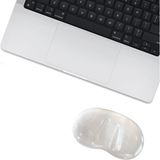 Maxi Trendy MP04 - Jel Mouse ve Klavye Bilek Destek Pedi | Yumuşak, Ergonomik, El Bileği Dinlendirme Pedi (Fare Bilek Desteği, Şeffaf) - 1 cm