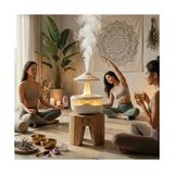 Maxi Trendy Tasarımlı Hava Nemlendirici ve Aroma Difüzör, Atmosfer Aydınlatmalı, Zamanlayıcılı, 145X189MM - Option-1