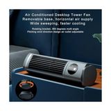 Maxi Trendy USB Şarjlı Sessiz Kule Tipi Masaüstü Mini Fan 3 Kademe Ofis Tipi Soğutucu Kule Fanı - 001-Siyah