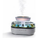 Maxi Trendy Yağmur Damlası Efektli Hava Nemlendirici ve Aroma Difüzör, Doğa Ses Modları, LED Ambiyans Işıklı, Sessiz Çalışma, Dekoratif Tasarım - Option-1